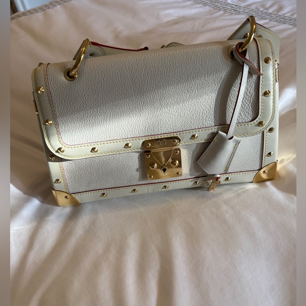 Louis Vuitton Suhali Limited collection Ivory&Gold handbag/shoulder bag Vintage